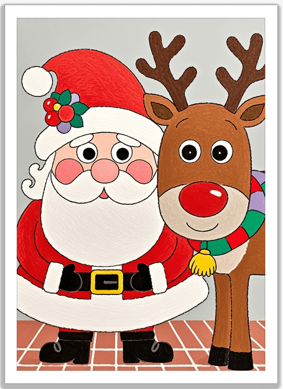 サンタとトナカイの仲良し日和