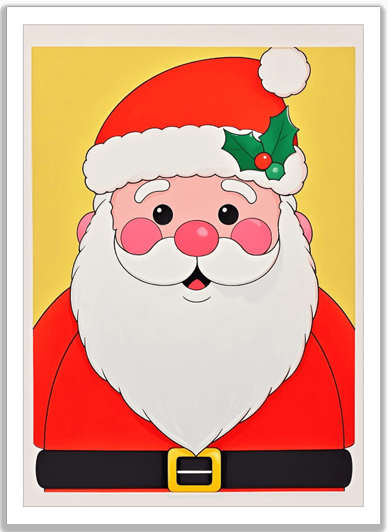 シンプルほっこりサンタ