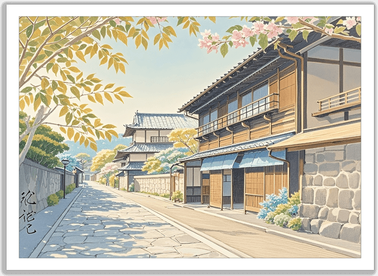 古道の陽だまり