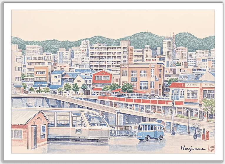 長崎市街の懐かしい街並み