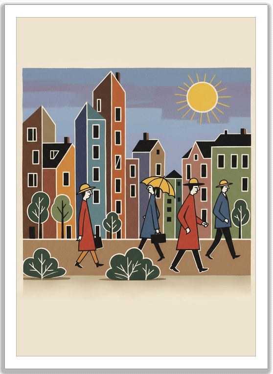 レトロモダンな都市