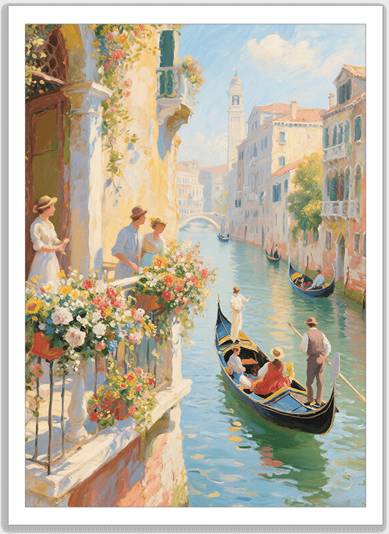 穏やかな運河の流れ