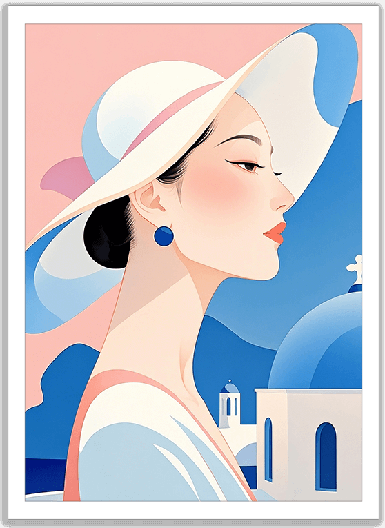 サントリーニの旅先で