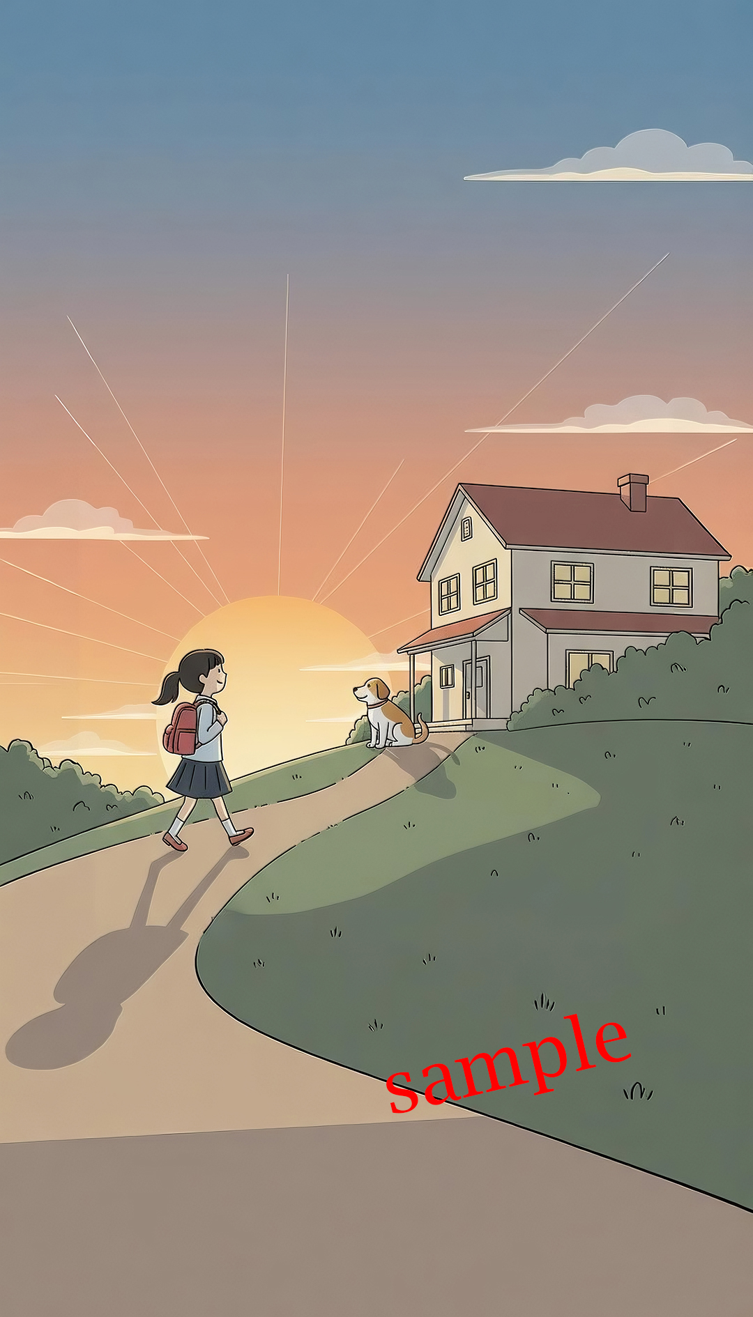 夕暮れの帰り道