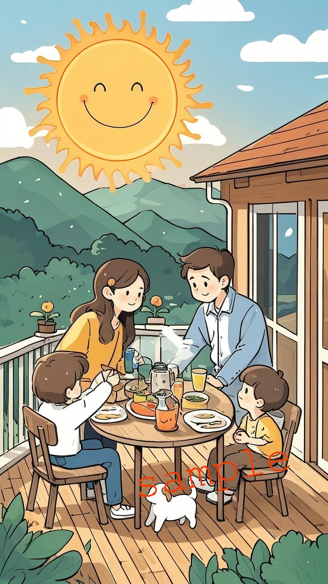 ほのぼの家族のホリデー